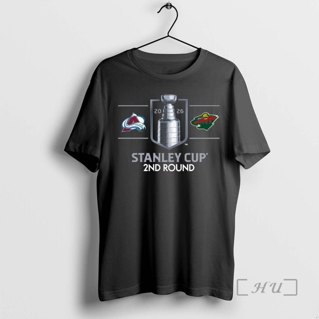 Officials Colorado Avalanche Vs Minnesota Wild 2026 Nhl Stanley Cup 2nd Round Premium T Shirts