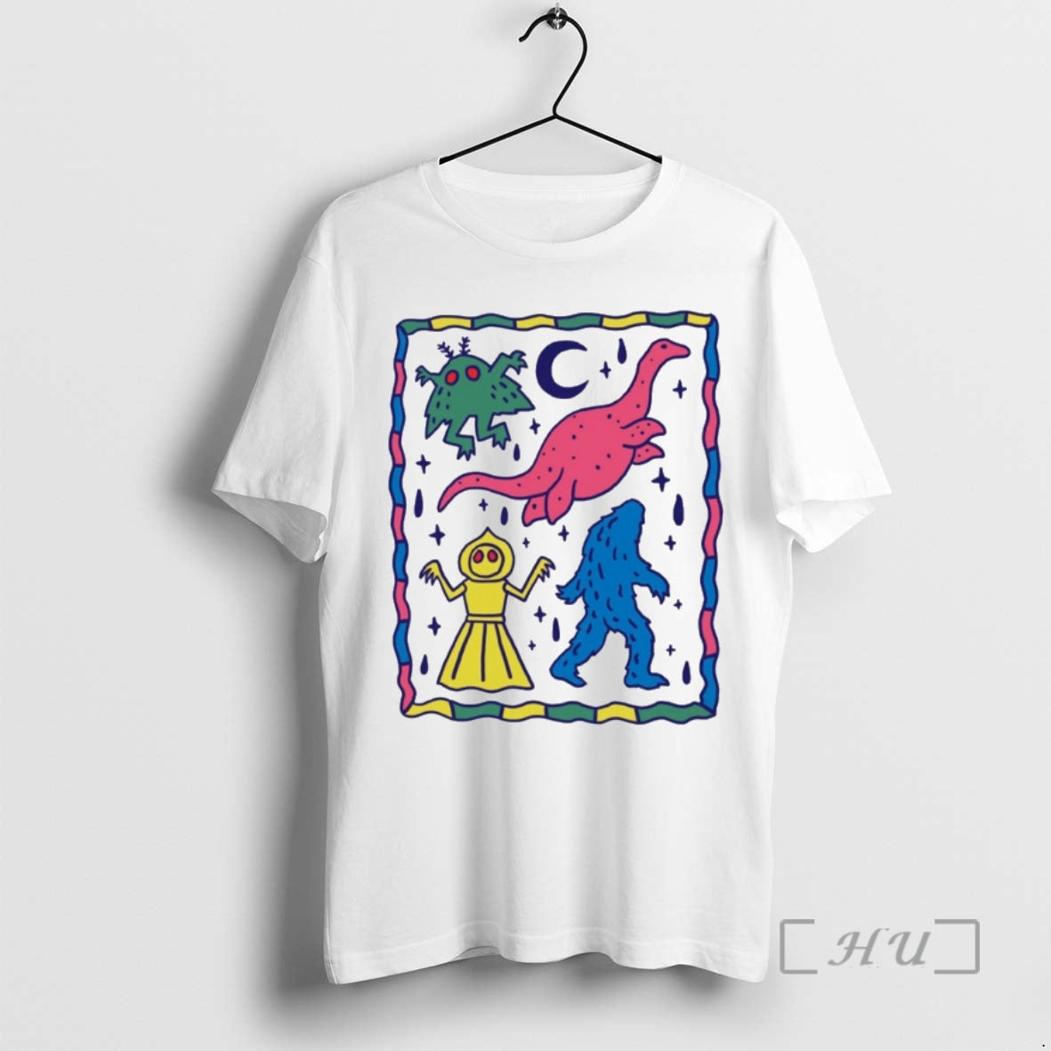 Officials Colorful Cryptids Art Pint Matte Vertical Posters Shirt Hoodie Sweatshirt | PurePodTees.com