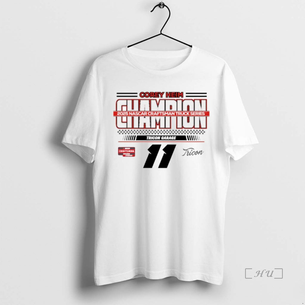 Officials Corey Heim Checkered Flag Sports 2025 Nascar Craftsman Truck Series Champion Ornaments Premium Shirt Hoodie...