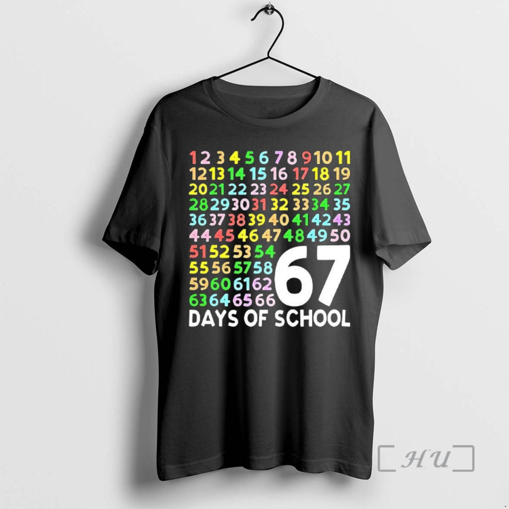 Officials Count To 67 Days Of School Six Seven Meme Shirt Hoodie Sweatshirt | PurePodTees.com