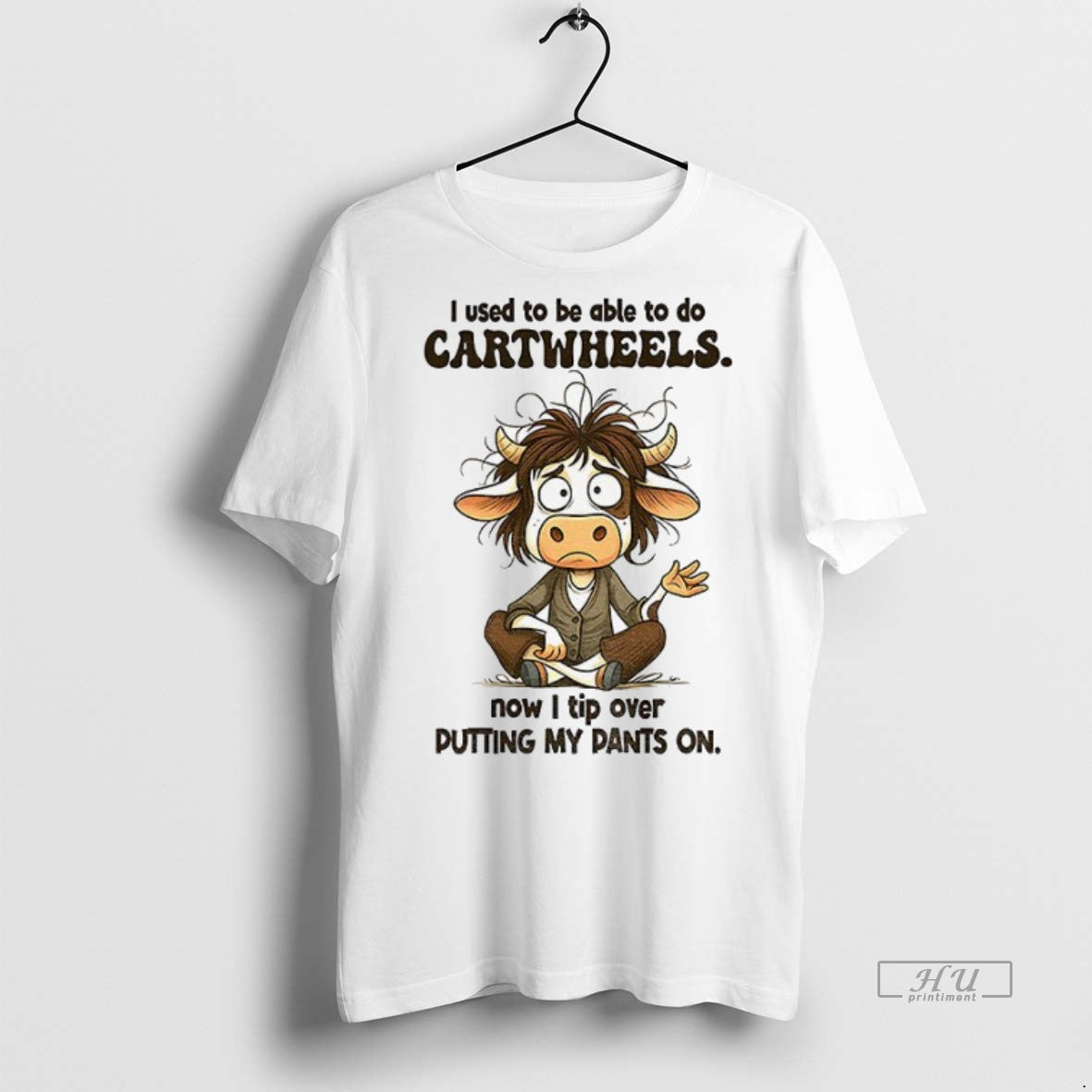 Officials Cow I Used To Be Able To Do Cartwheels Now I Tip Over Putting Shirt Hoodie Sweatshirt | PurePodTees.com