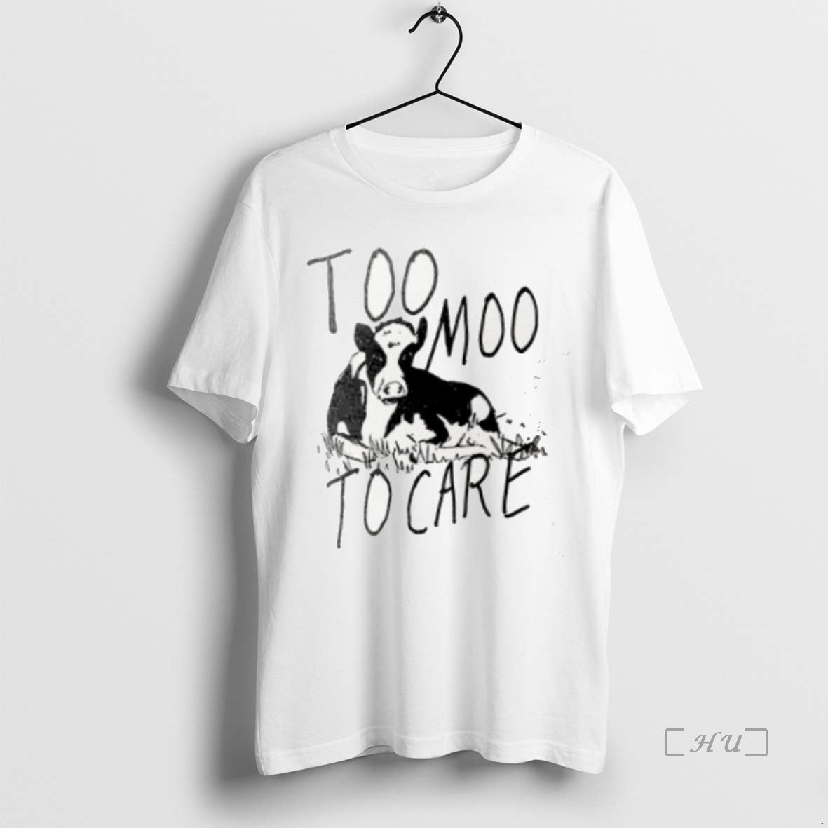 Officials Cow Too Moo To Care Shirt Hoodie Sweatshirt | PurePodTees.com