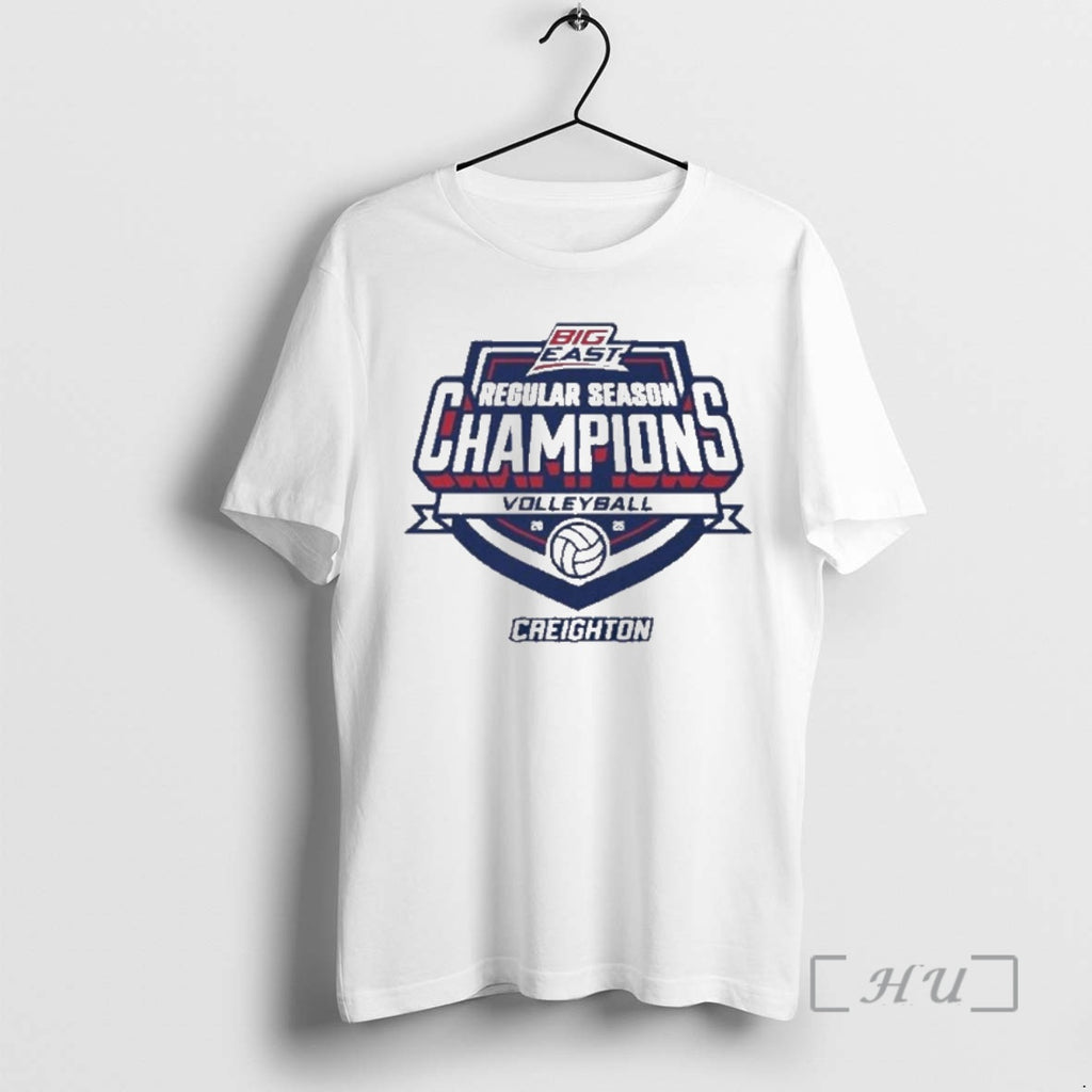 Officials Creighton Bluejays 2025 Big East Volleyball Regular Season Champions Shirt Hoodie Sweatshirt | PurePodTees.com