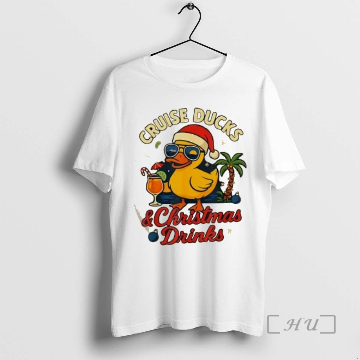 Officials Cruise Ducks And Christmas Drinks Shirt Hoodie Sweatshirt | PurePodTees.com