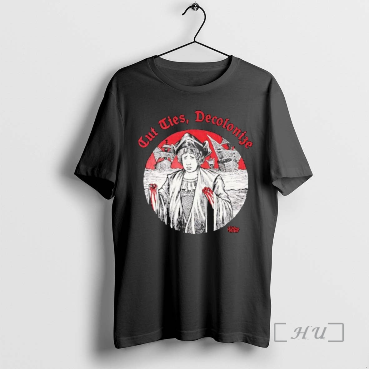 Officials Cut Ties Decolonize Red Hands Variant Graphic Shirt Hoodie Sweatshirt | PurePodTees.com