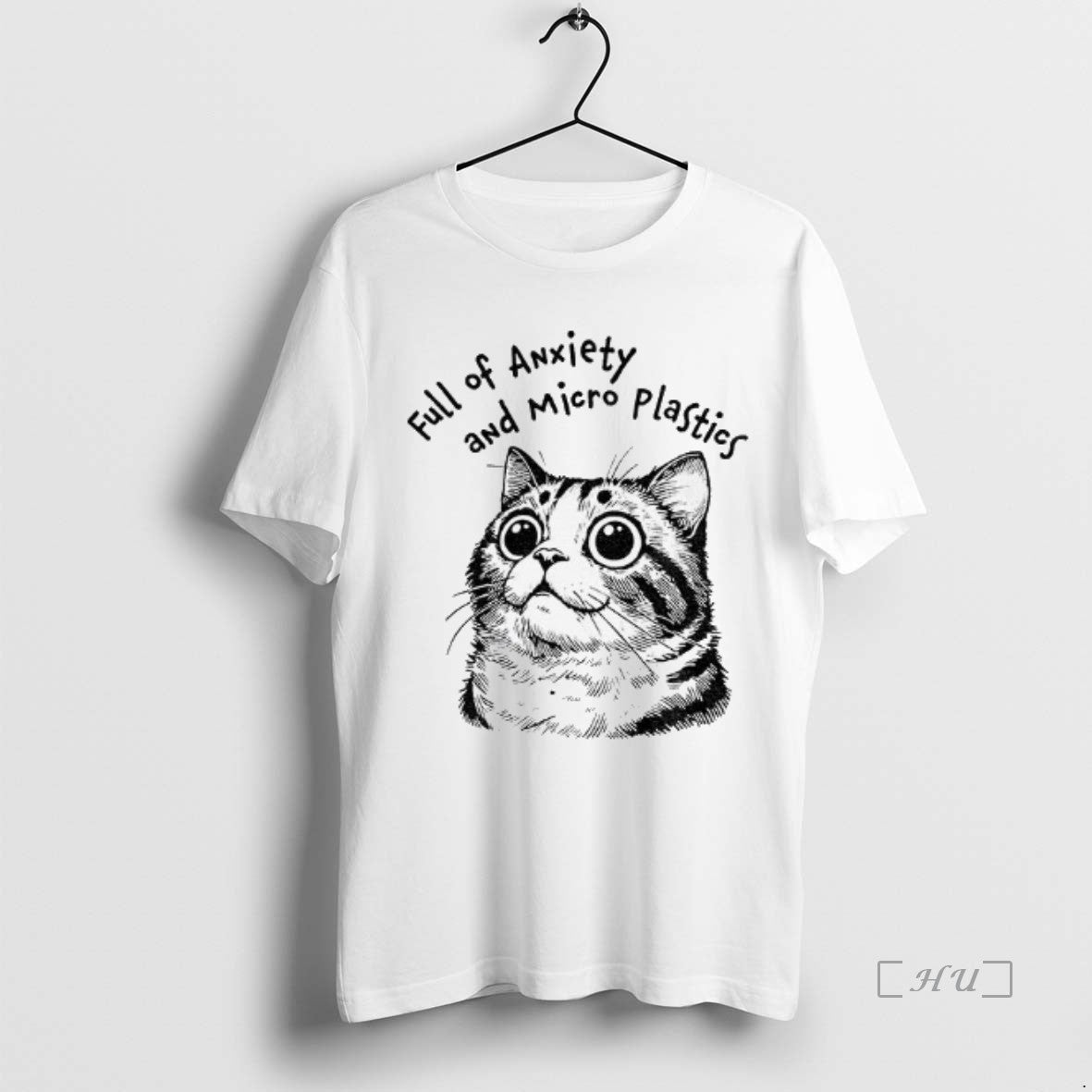 Officials Cute Cat Full Of Anxiety And Micro Plastics Vintage Shirt Hoodie Sweatshirt | PurePodTees.com