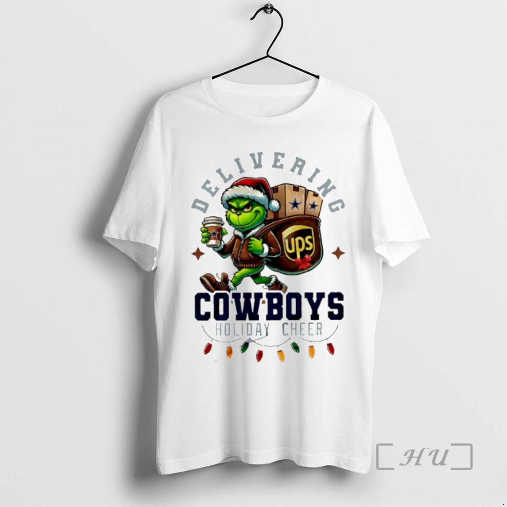 Officials Dallas Cowboys Grinch Delivering Ups Holiday Cheer Christmas Shirt Hoodie Sweatshirt | PurePodTees.com