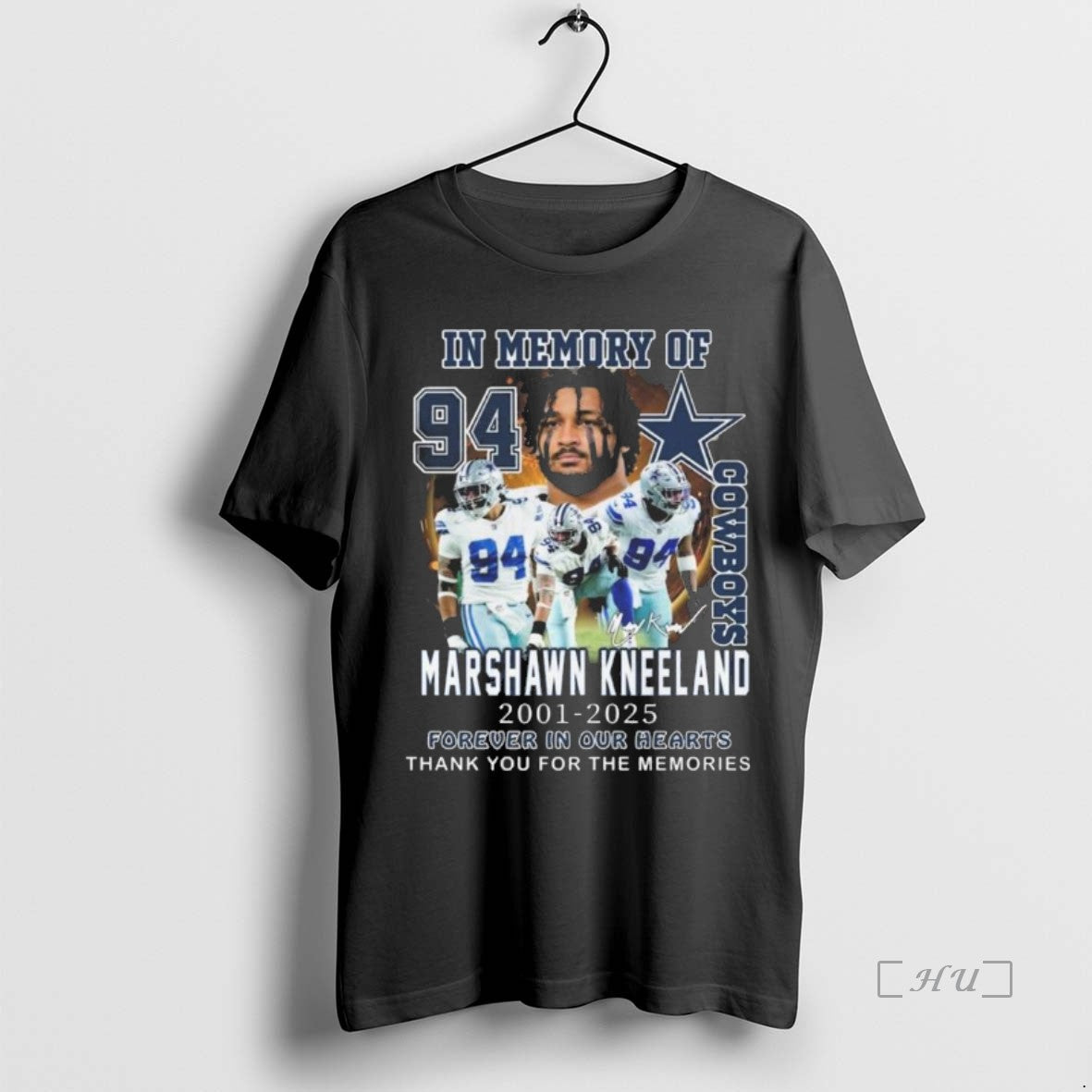 Officials Dallas Cowboys In Memory Of Marshawn Kneeland 2001 2025 Forever In Our The Memories Shirt Hoodie Sweatshirt