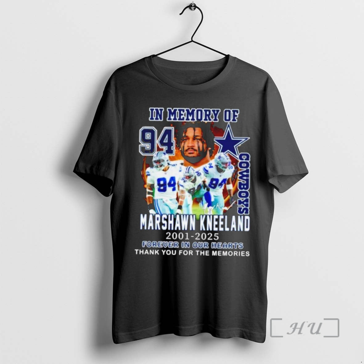 Officials Dallas Cowboys In Memory Of Marshawn Kneeland 2001 2025 Thank You For The Memories Shirt Hoodie Sweatshirt