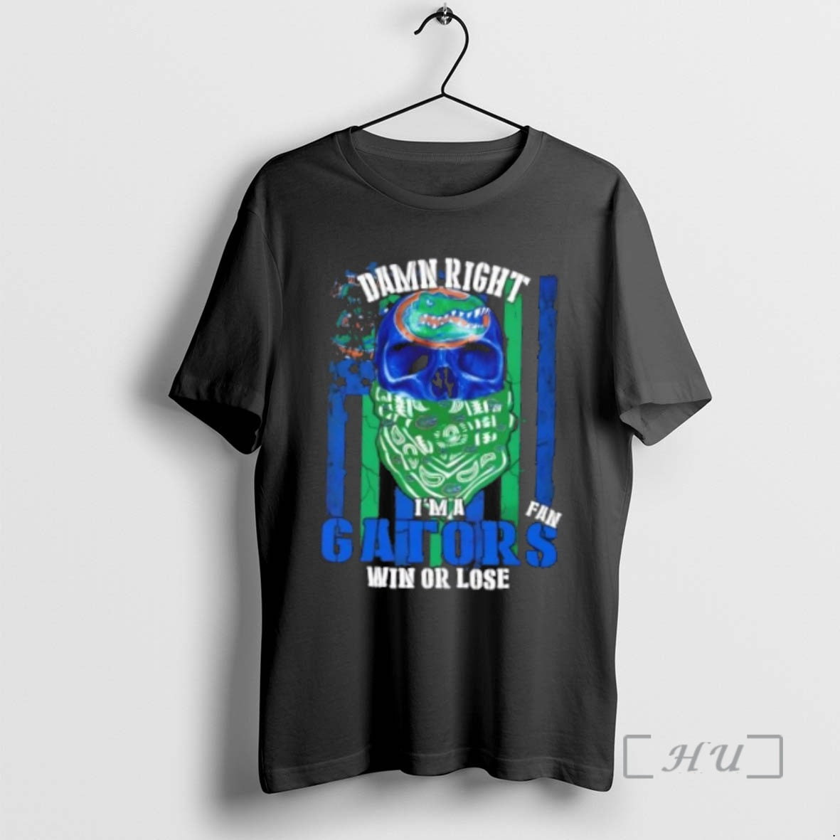 Officials Damn Right Im A Florida Gators Fan Win Or Lose Us Flag Premium Shirt Hoodie Sweatshirt | PurePodTees.com
