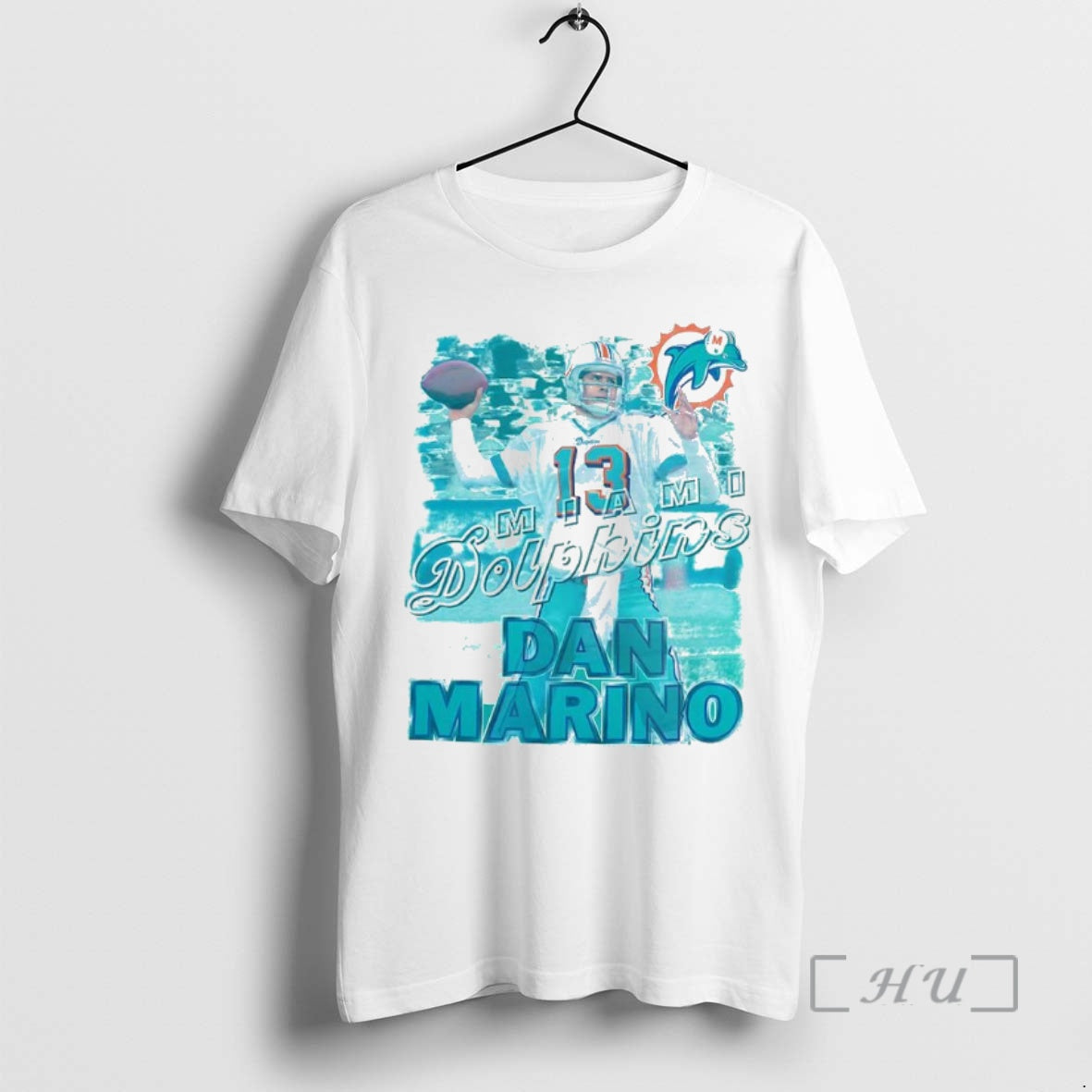 Officials Dan Marino Miami Dolphins Football Number 13 Mvp Retro Shirt Hoodie Sweatshirt | PurePodTees.com