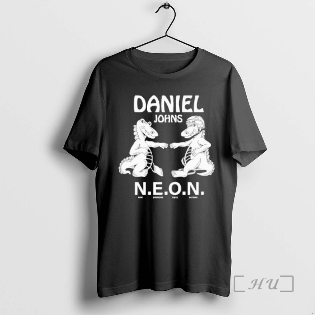Officials Daniel Johns Neon Dinosaur Shirt Hoodie Sweatshirt | PurePodTees.com