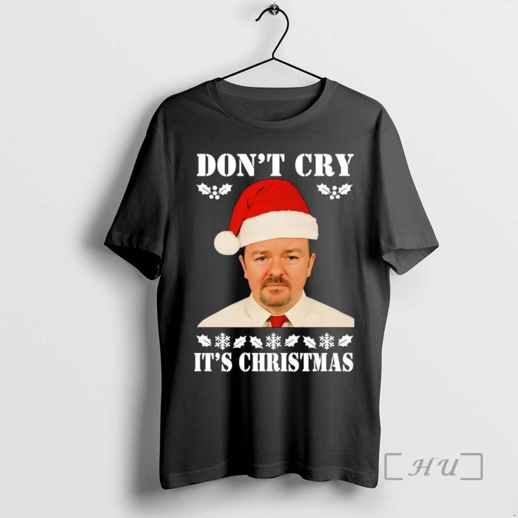 Officials David Brent Dont Cry Its Christmas Shirt Hoodie Sweatshirt | PurePodTees.com