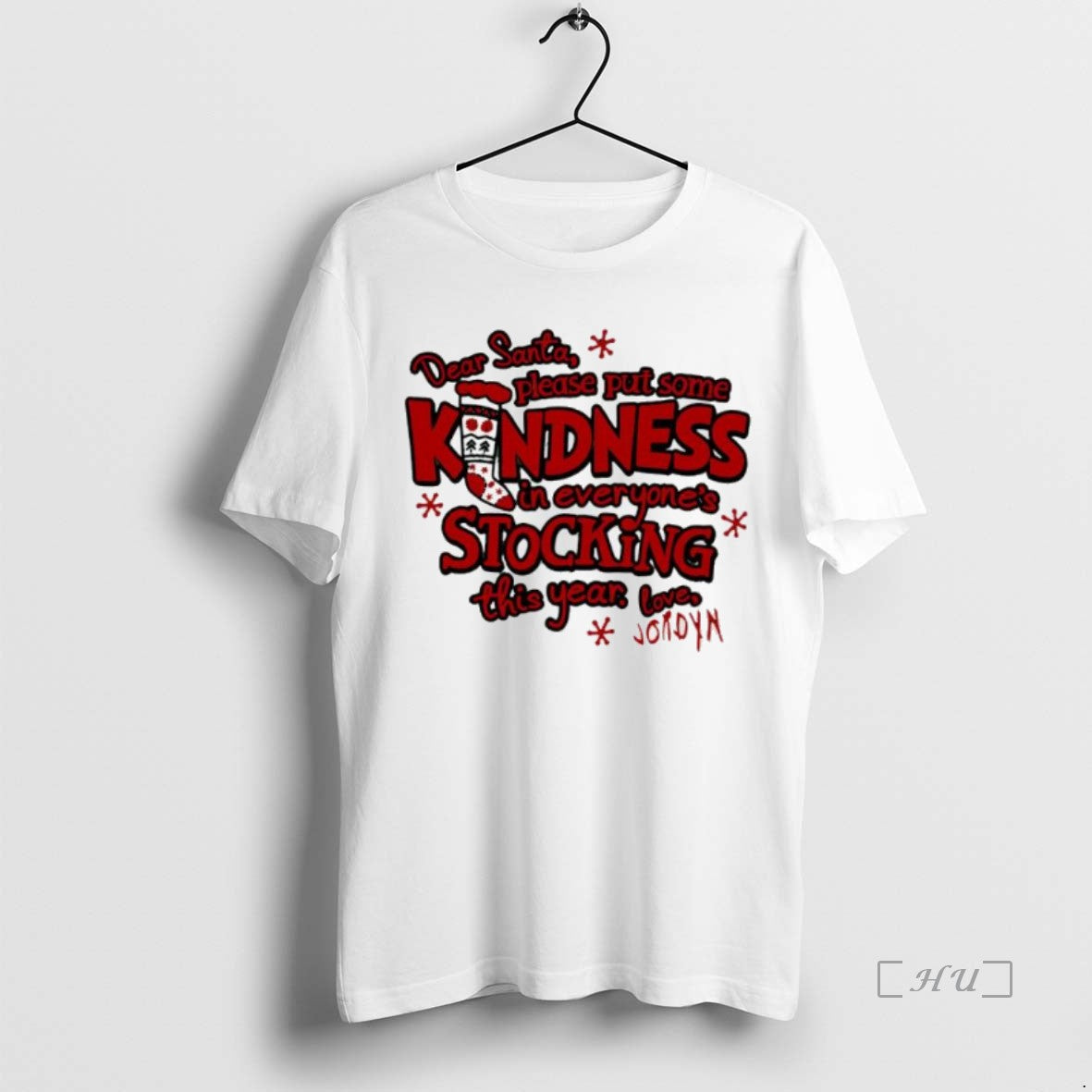 Officials Dear Santa Please Put Some Kindness Stocking In Everyones This Year Love Premium Shirt Hoodie Sweatshirt