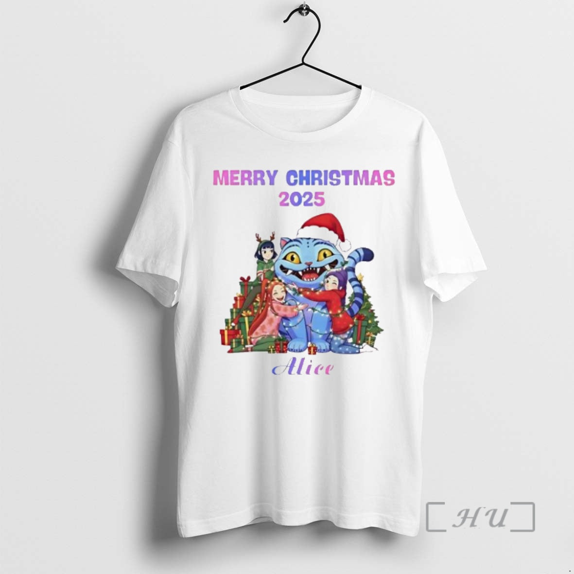 Officials Demon Hunters Ceramic Merry Christmas 2025 Personalized Ornaments White Shirt Hoodie Sweatshirt | PurePodTees.com