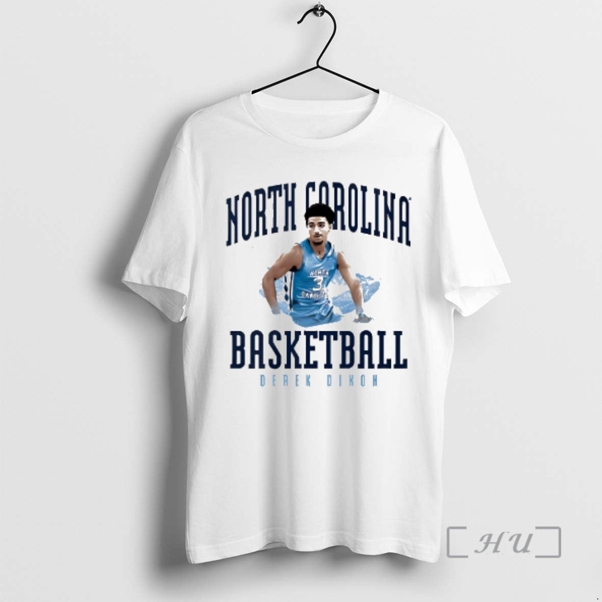 Officials Derek Dixon North Carolina Tar Heels Illustrated 25 Shirt Hoodie Sweatshirt | PurePodTees.com