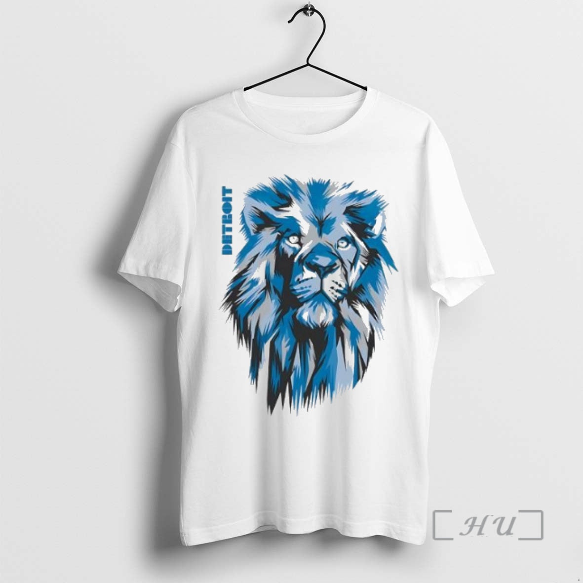 Officials Detroit Football Lion Head Graphic Art Shirt Hoodie Sweatshirt | PurePodTees.com