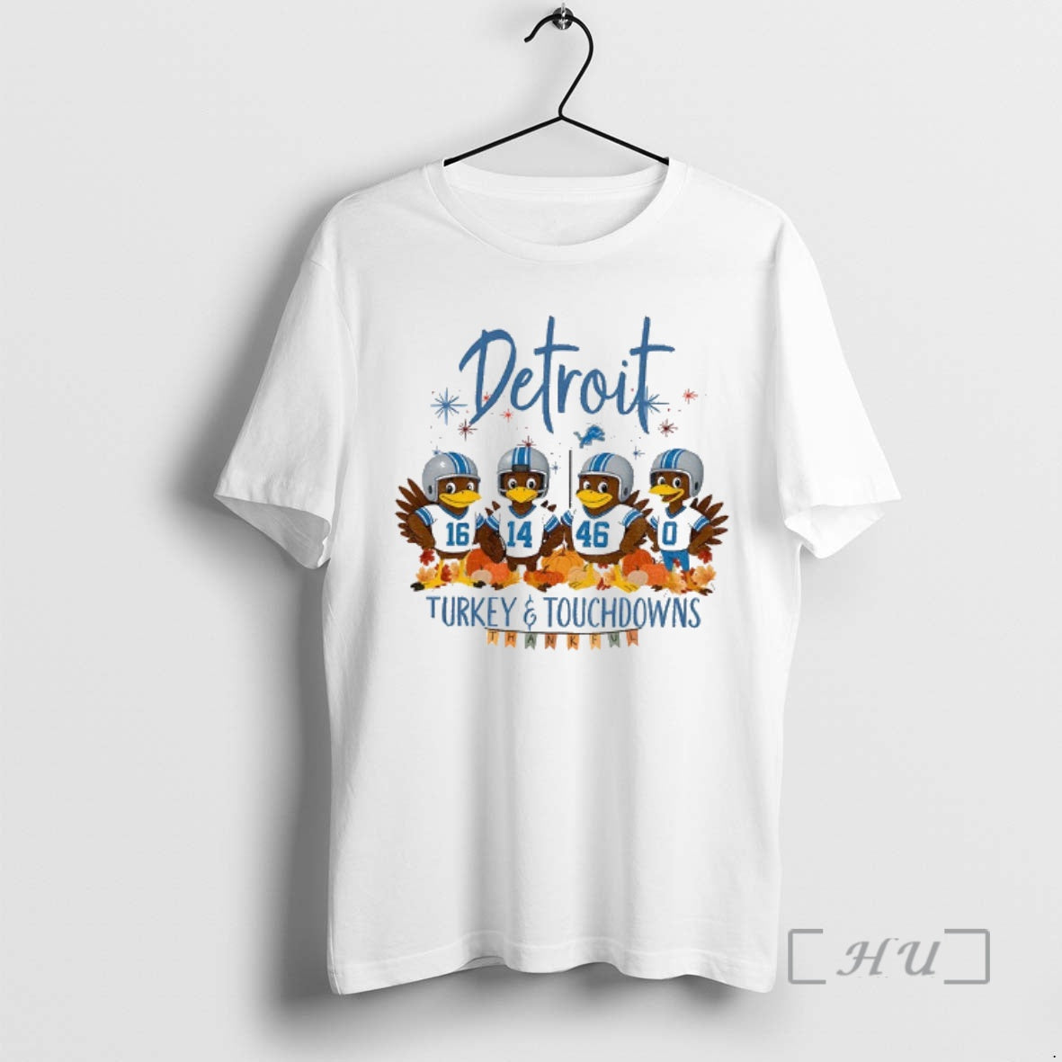 Officials Detroit Lions Football American Football Turkey And Touchdowns Thanksgiving Shirt Hoodie Sweatshirt