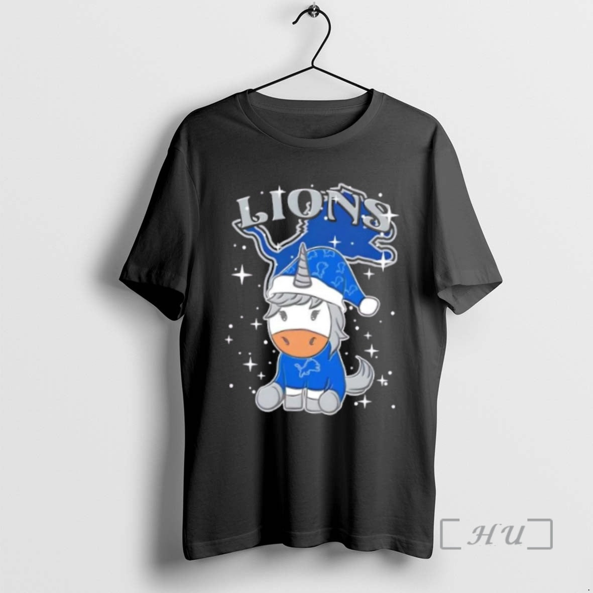 Officials Detroit Lions Football X Unicorn Merry Christmas Shirt Hoodie Sweatshirt | PurePodTees.com