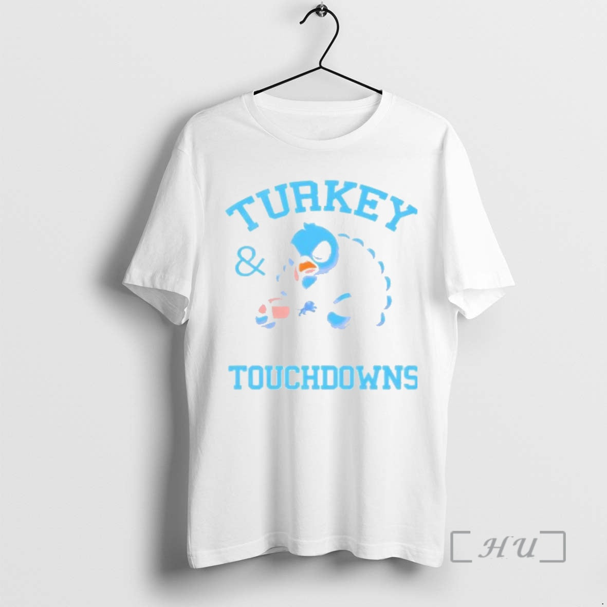 Officials Detroit Lions Turkey And Touchdowns Thanksgiving Shirt Hoodie Sweatshirt | PurePodTees.com