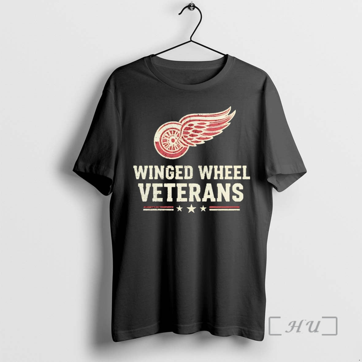 Officials Detroit Red Wings Winged Wheel Veterans Shirt Hoodie Sweatshirt | PurePodTees.com