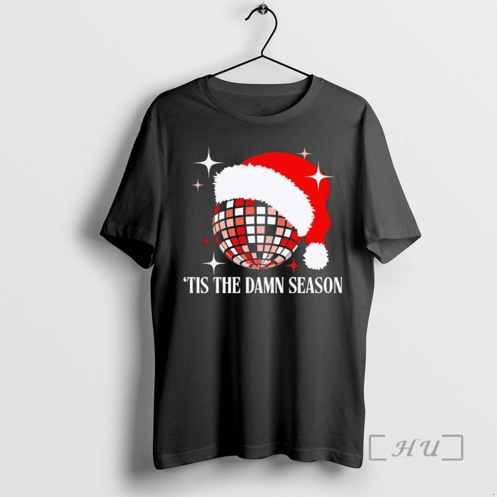 Officials Disco Ball Tis The Damn Seasonn Christmas Shirt Hoodie Sweatshirt | PurePodTees.com