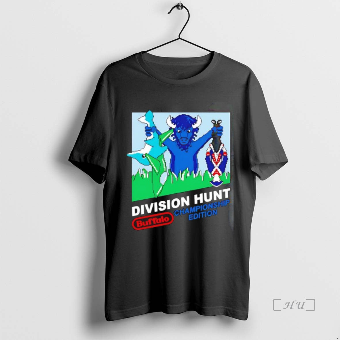 Officials Division Hunt Buffalo Championship Edition Black Shirt Hoodie Sweatshirt | PurePodTees.com