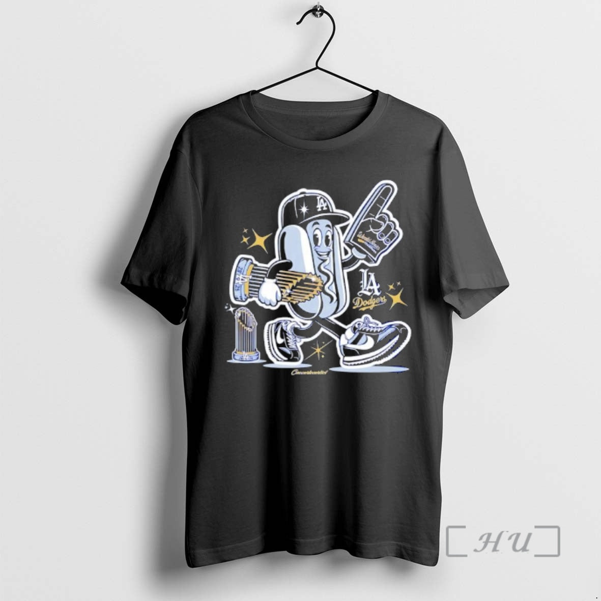 Officials Dodger Dog Hot Dog X Los Angeles Dodgers World Series Win Premium T Shirts Hoodie Sweatshirt | PurePodTees.com