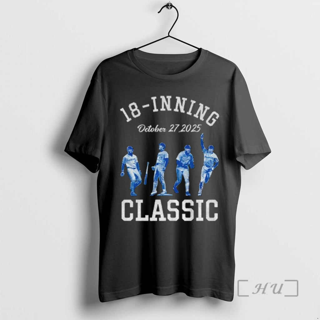 Officials Dodgers 18 Inning Classic October 27 2025 Los Angeles Dodgers Mlb Baseball World Champions Shirt Hoodie Sweatshirt