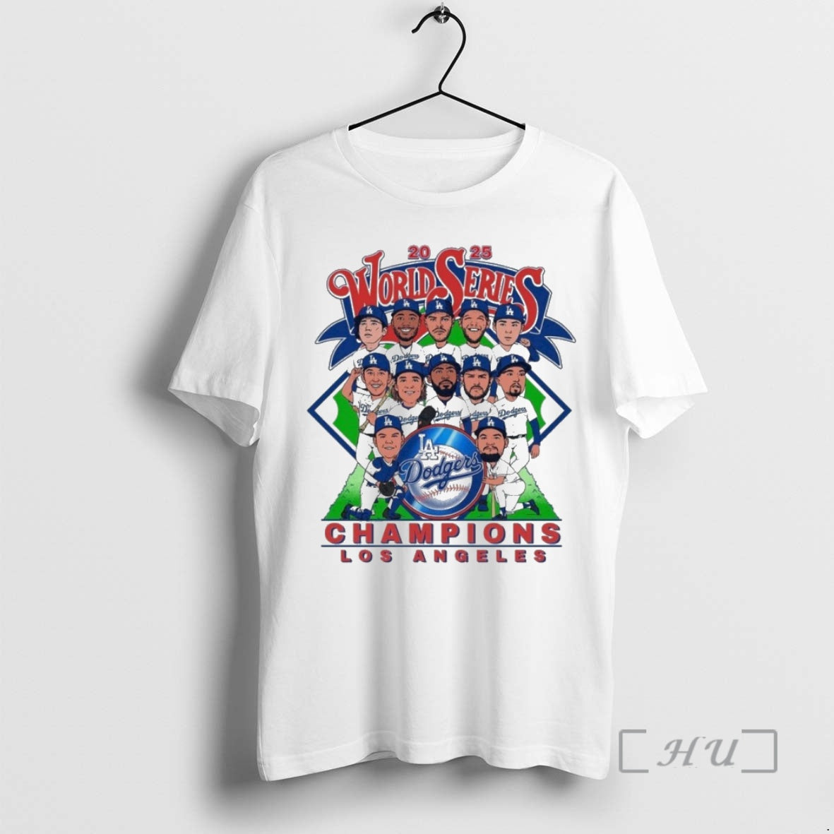 Officials Dodgers Caricature 2025 World Series Champions Shirt Hoodie Sweatshirt | PurePodTees.com
