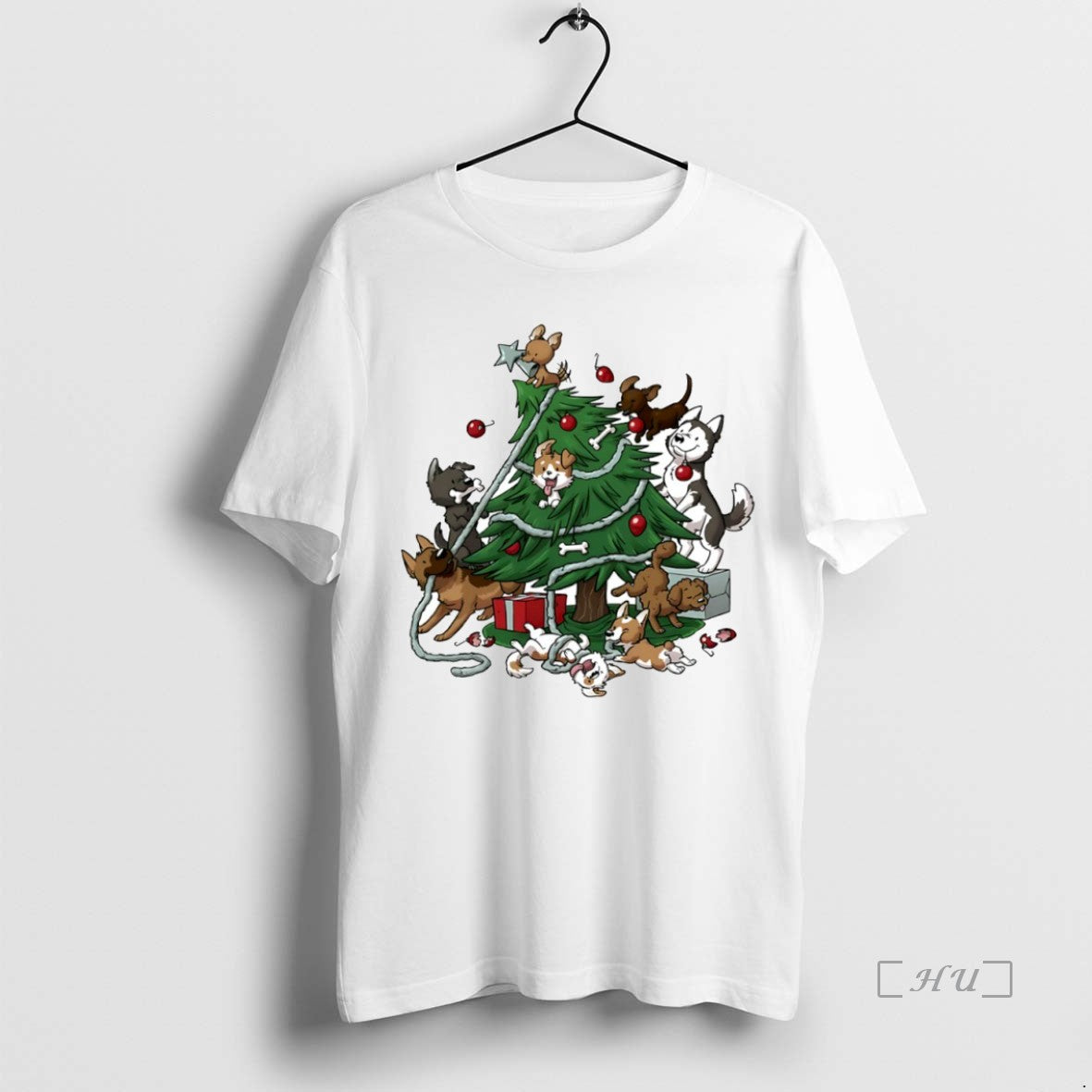 Officials Dog Christmas Tree Circle Shirt Hoodie Sweatshirt | PurePodTees.com