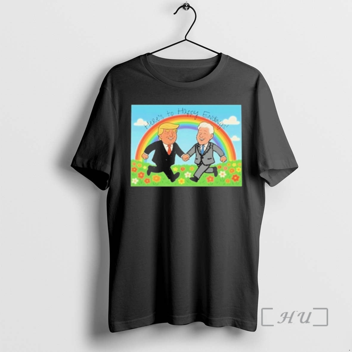 Officials Donald Trump Bill Clinton Happy Ending Shirt Hoodie Sweatshirt | PurePodTees.com