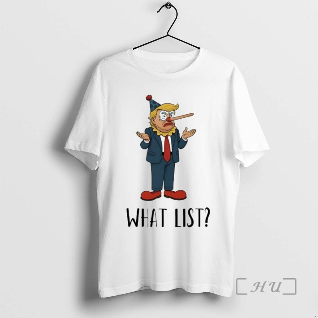 Officials Donald Trump Clown Liar Funny What List Funny Shirt Hoodie Sweatshirt | PurePodTees.com