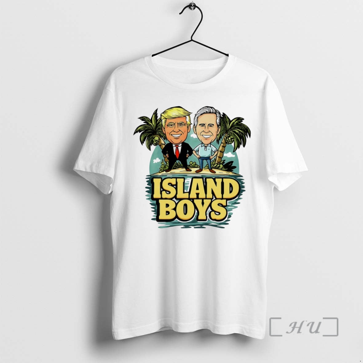 Officials Donald Trump And Gavin Newsom Island Boys Circle Shirt Hoodie Sweatshirt | PurePodTees.com