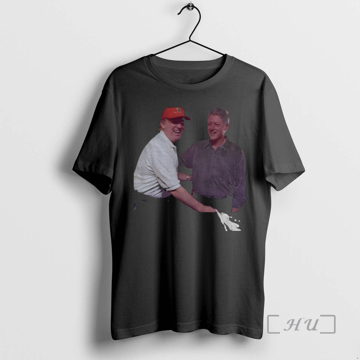 Officials Donald Trump With Bill Clinton Trump Bubba Anti Maga America Political Premium T Shirts Hoodie Sweatshirt