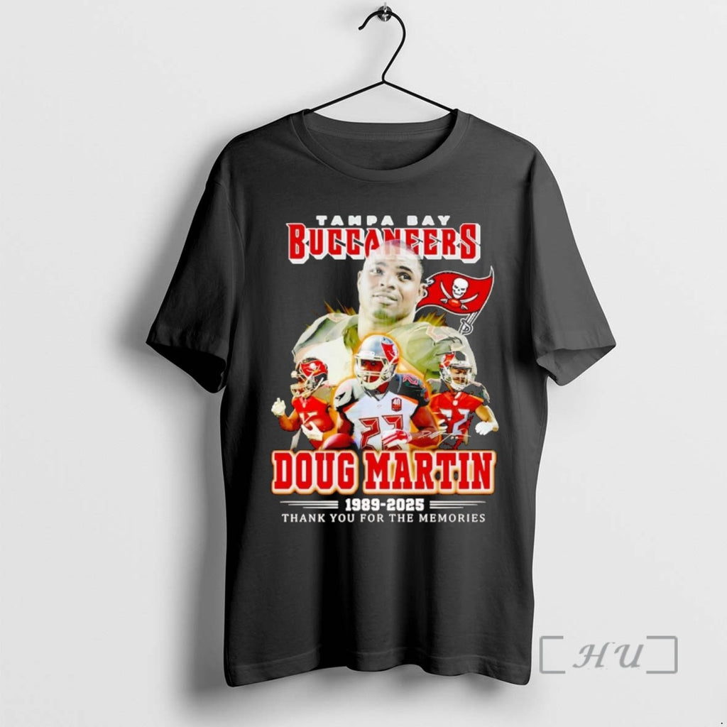 Officials Doug Martin 1989 2025 Tampa Bay Buccaneers Thank You For The Memories Premium Shirt Hoodie Sweatshirt