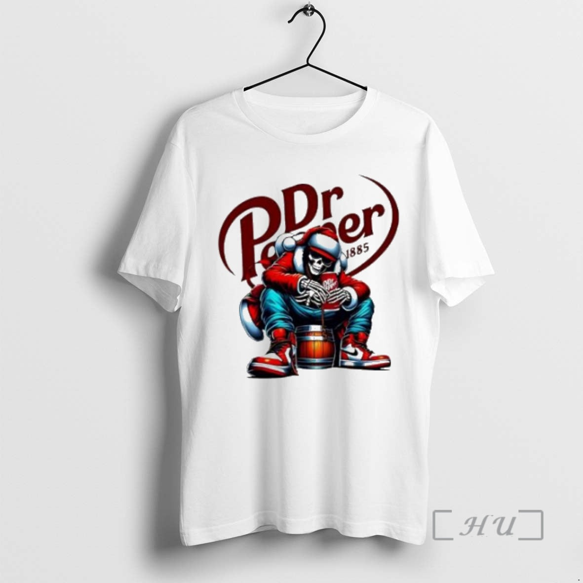 Officials Dr Pepper Santa Skeleton Christmas Shirt Hoodie Sweatshirt | PurePodTees.com