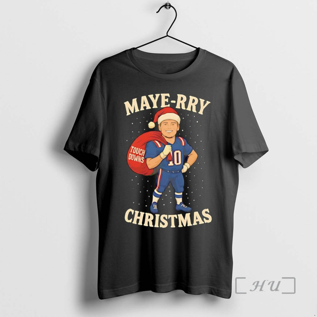 Officials Drake Maye Rry Christmas Shirt Hoodie Sweatshirt | PurePodTees.com