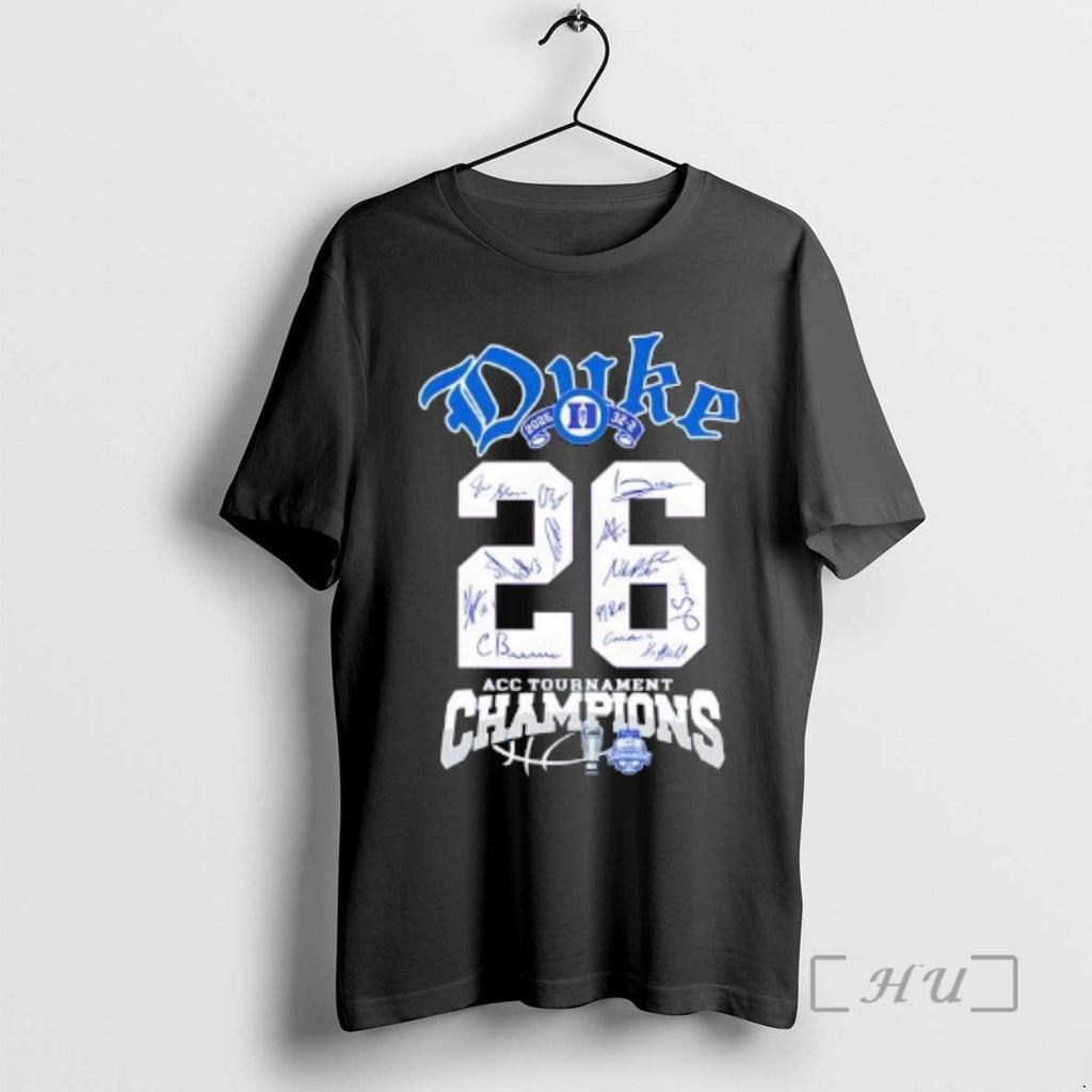 Officials Duke 2026 Acc Tournament Champions Signatures