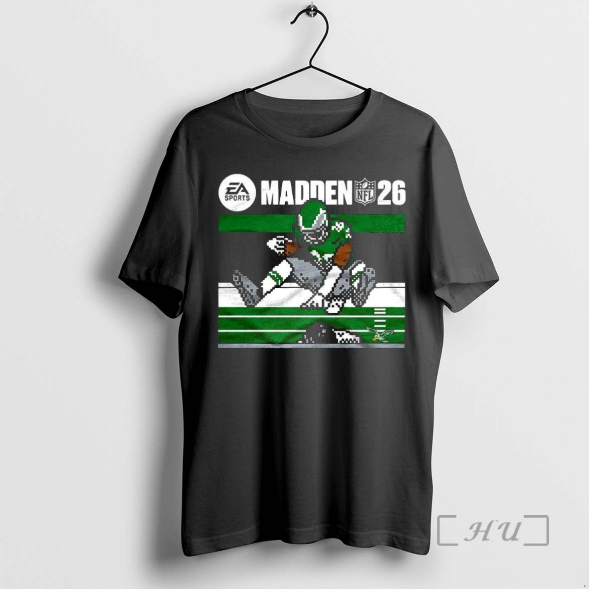 Officials Ea Sports Madden 26 Saquon Barkley Pixel Style Retro Shirt Hoodie Sweatshirt | PurePodTees.com
