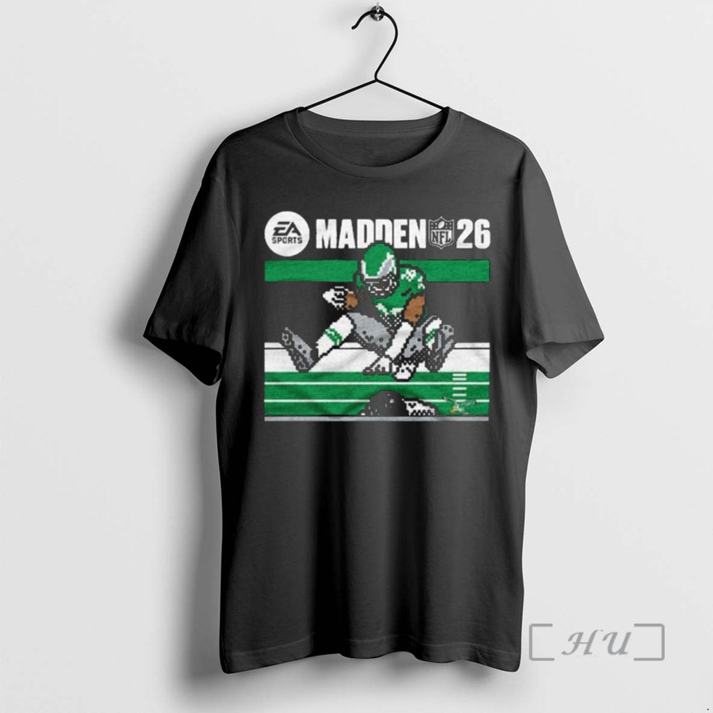 Officials Ea Sports Madden 26 Saquon Barkley Retro Cover Shirt Hoodie Sweatshirt | PurePodTees.com
