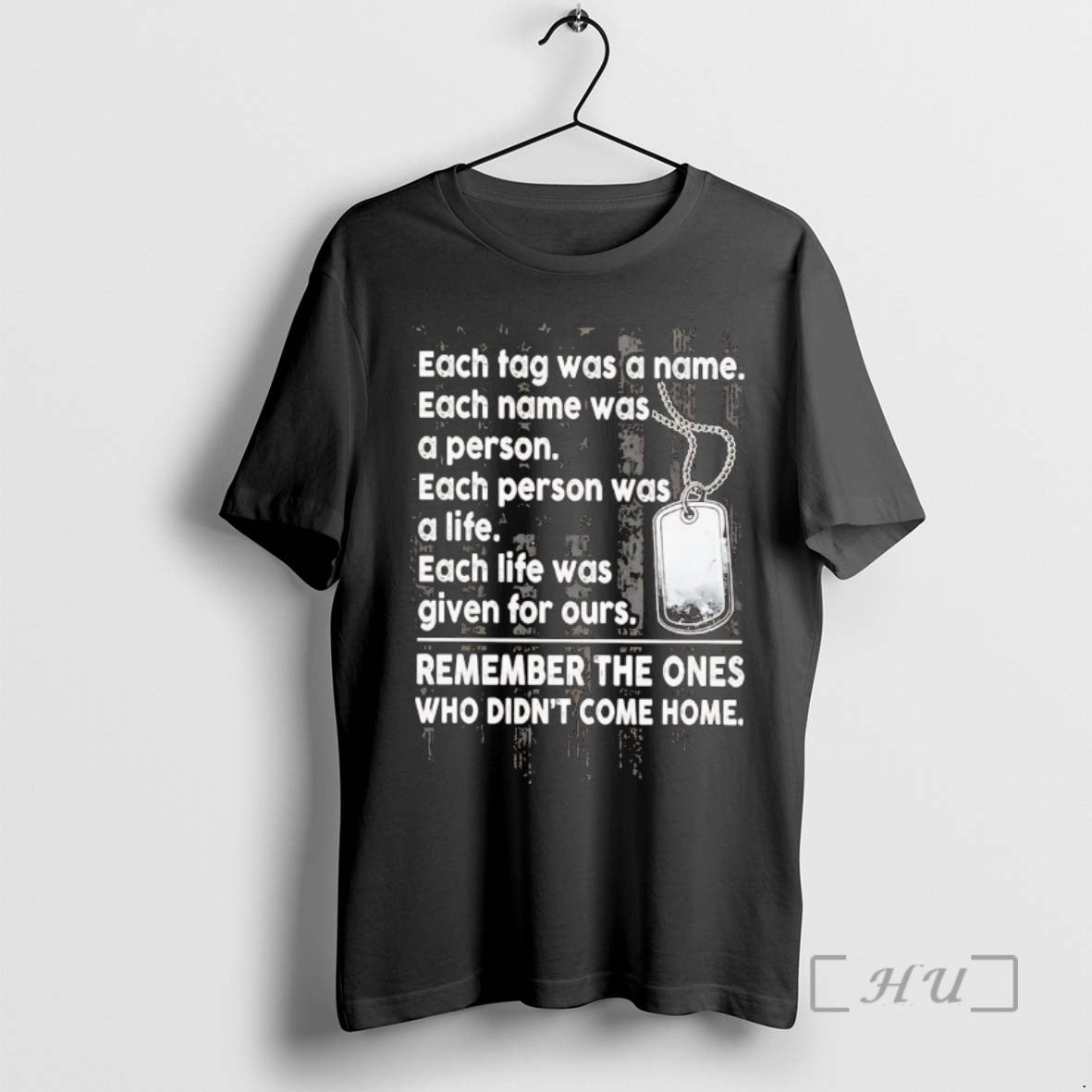 Officials Each Tag Was A Name Remember The Ones Who Didnt Come Home Premium Shirt Hoodie Sweatshirt | PurePodTees.com