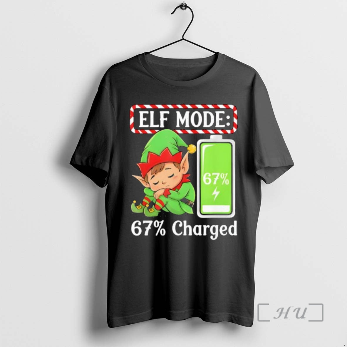 Officials Elf Mode 67 Charged Funny Christmas Shirt Hoodie Sweatshirt | PurePodTees.com