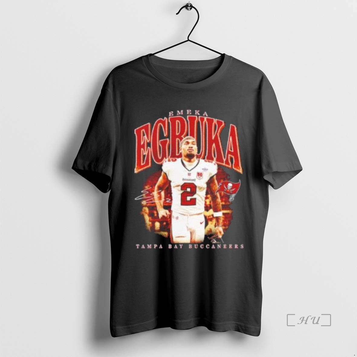 Officials Emeka Egbuka Tampa Bay Buccaneers Big Tall Player Hype Shirt Hoodie Sweatshirt | PurePodTees.com