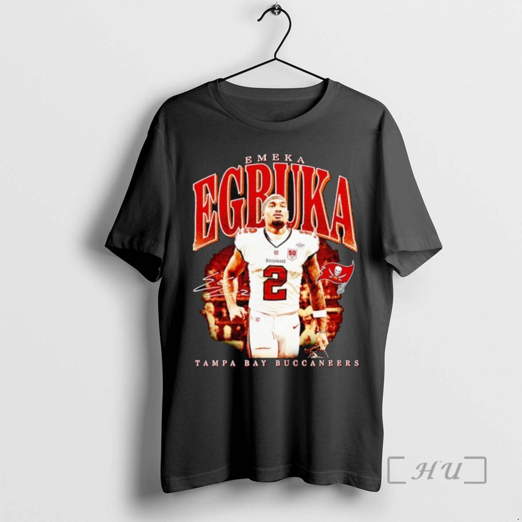 Officials Emeka Egbuka Tampa Bay Buccaneers Football Signature T Shirt Sweater