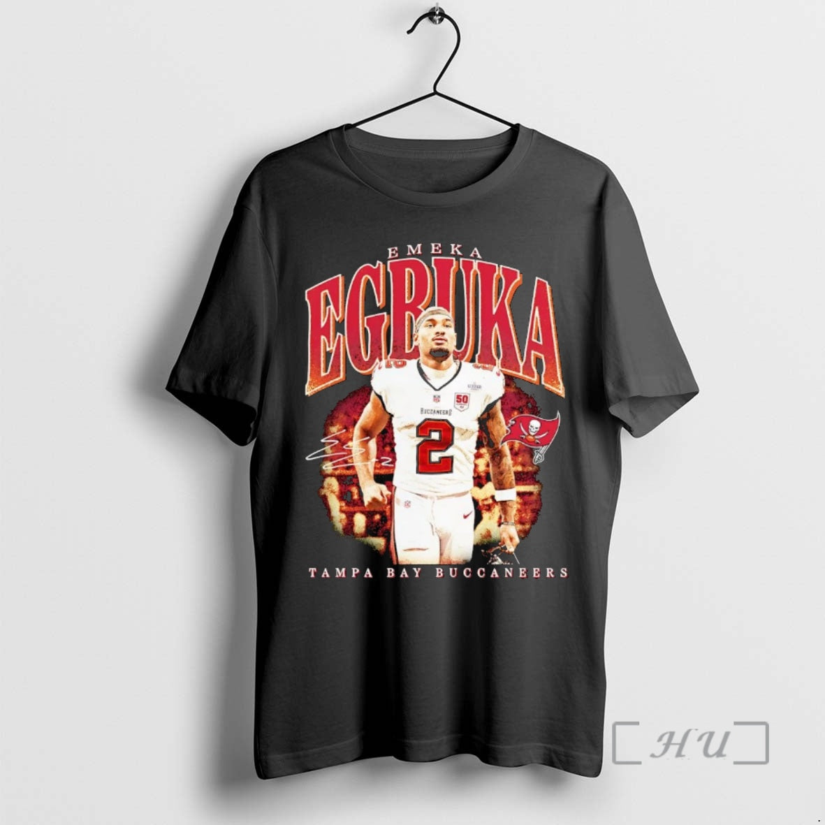 Officials Emeka Egbuka Portrait Tampa Bay Buccaneers Shirt Hoodie Sweatshirt | PurePodTees.com