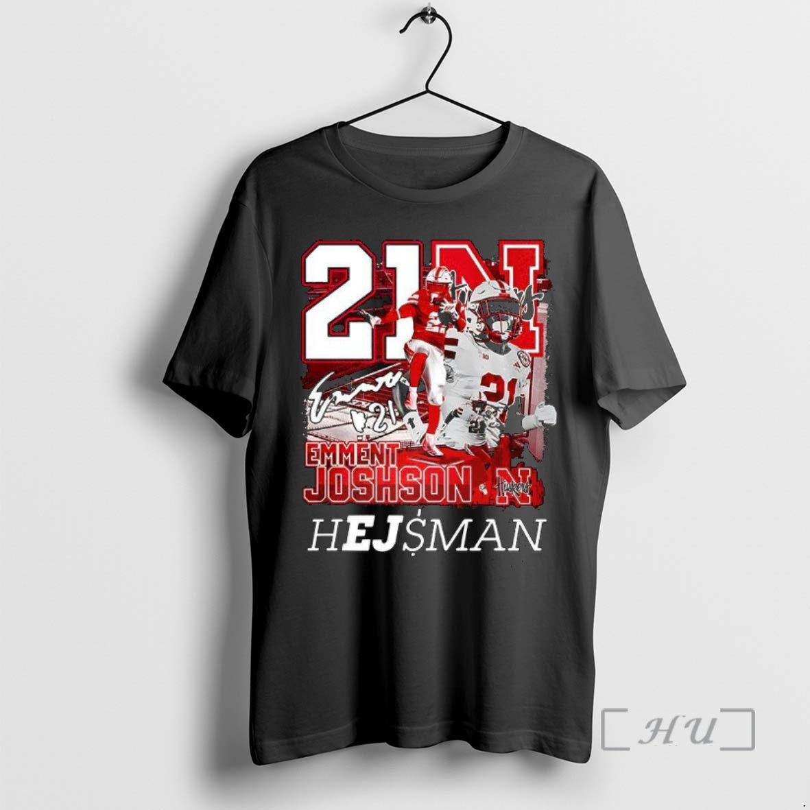 Officials Emmett Johnson Nebraska Cornhuskers Football Heisman Shirt Hoodie Sweatshirt | PurePodTees.com