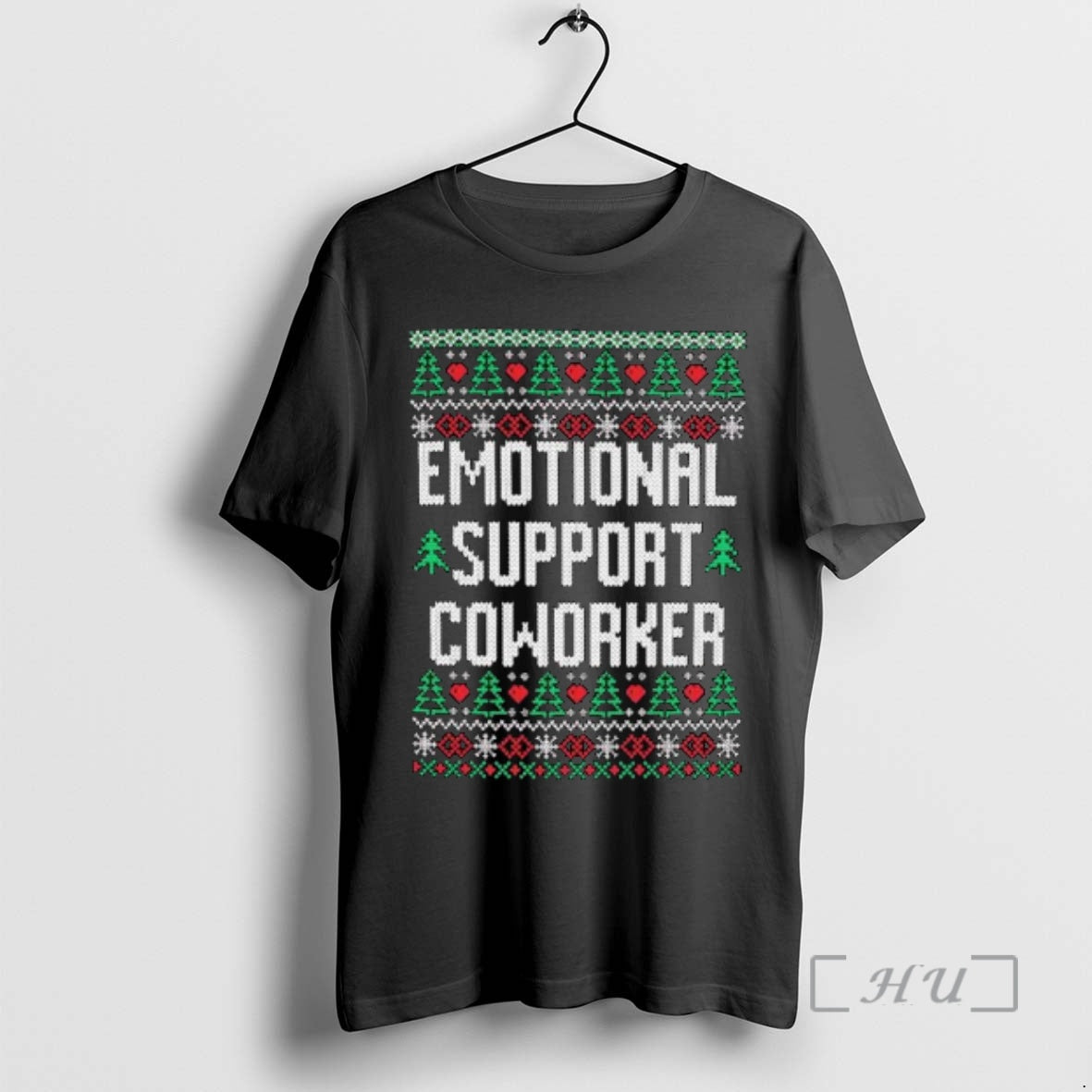 Officials Emotional Support Coworker Ugly Christmas Ornaments Shirt Hoodie Sweatshirt | PurePodTees.com