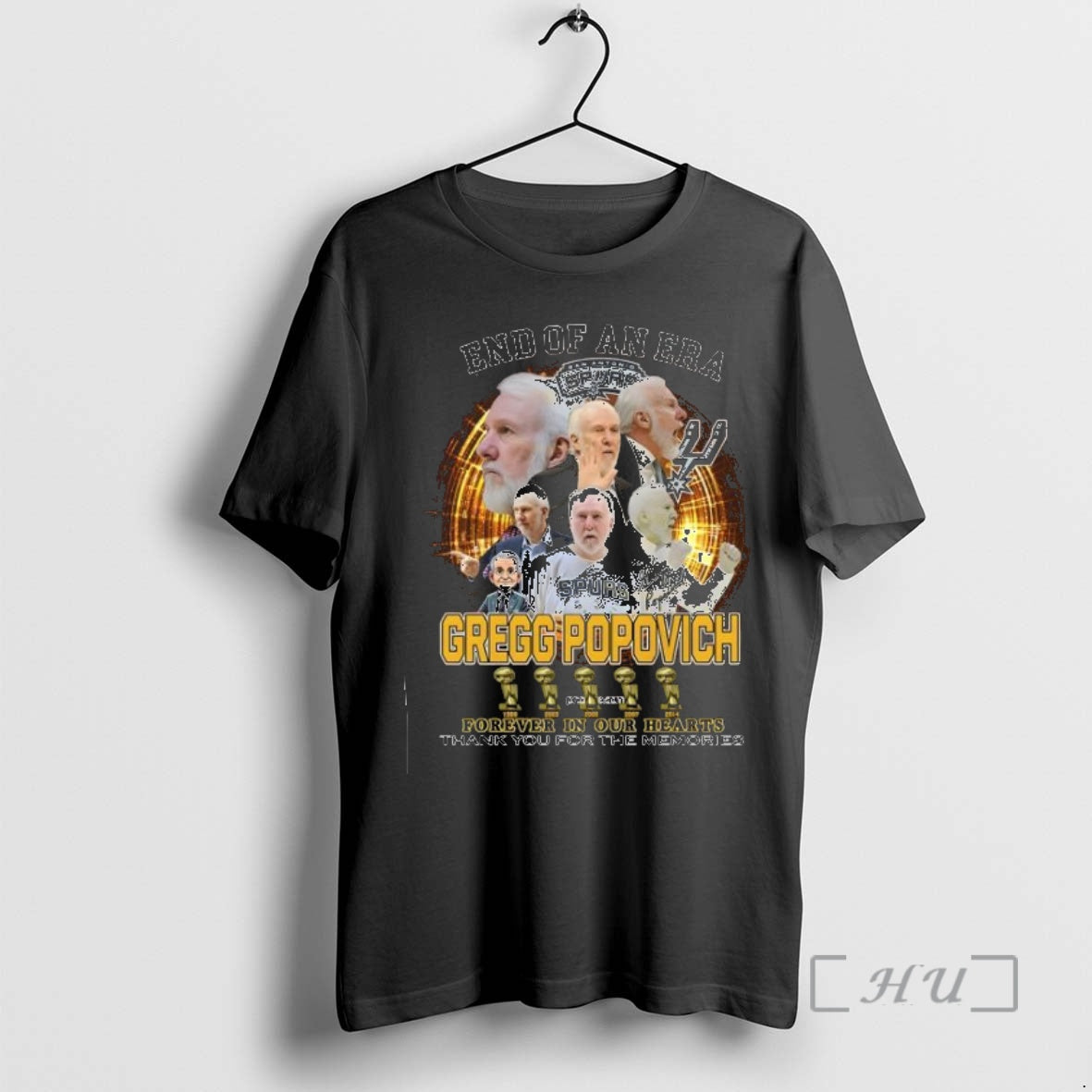 Officials End Of An Era Gregg Popovich San Antonio Spurs Forever In Our Hearts Thank Shirt Hoodie Sweatshirt