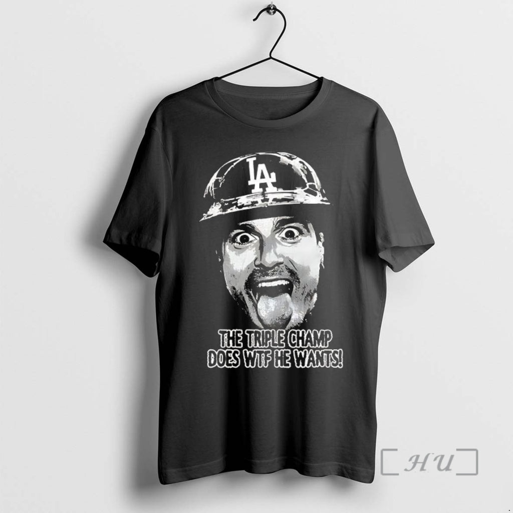 Officials Enrique Hernandez Los Angeles Dodgers The Triple Champs Does Wtf He Wants Premium Shirt Hoodie Sweatshirt